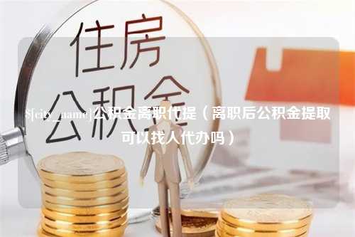 乐平公积金离职代提（离职后公积金提取可以找人代办吗）